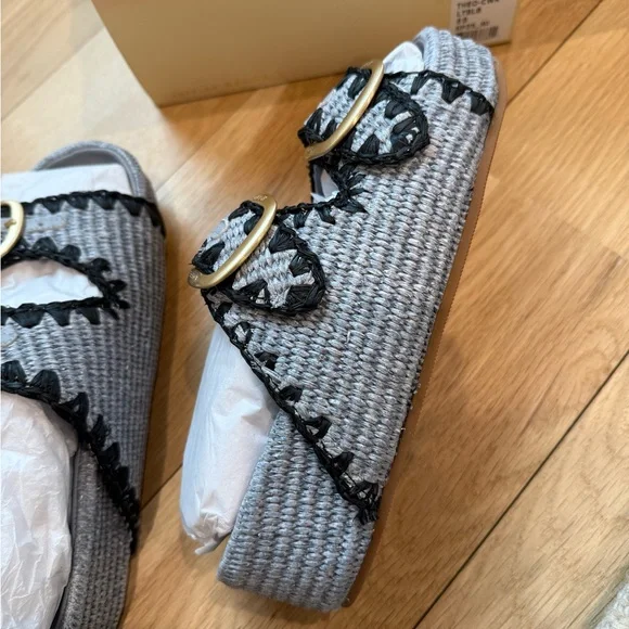 Loeffler Randall Theo Blue Two−Band Sandal - Picture 8 of 15